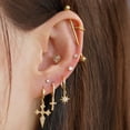 thumbnail image 4 of Tiny Twinkle Crystal Push Pin Stud Earrings, 4 of 6