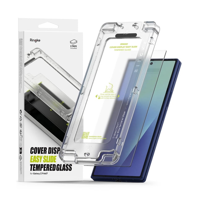 Protector de pantalla Ringke Cover Display Easy Slide, paquete de 2