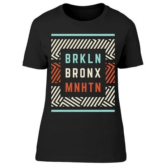 Poster: Brkln Bronx Mnhtn T-Shirt Women -Image by Shutterstock, Female Medium