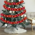 thumbnail image 6 of Christmas Garland Decoration,Xmas Garlands with LED Lights,16.4 ft Lighted Christmas Artificial Greenery Garlands,Battery Powered String Light for Party Home Garden Outdoor Indoor,Red, 6 of 8