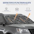 thumbnail image 4 of Xecao Snake for Foldable Car Sun Shades (2-Pack) offer sun protection with an easy-fold design for convenient windshield shading., 4 of 7