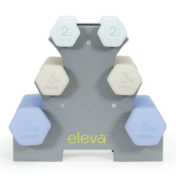 Set De Mancuerna ELEVA ELEVA-OS235 Con Forro De Neopreno de 2 3 y 5 Lb