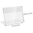 thumbnail image 5 of 30pcs Mini Acrylic Sign Display Holder Price Display Holder Small Display Stands L Shape Acrylic Price Card Small, 5 of 5