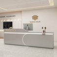 thumbnail image 4 of Cabinet Luxury Reception Desk Front Checkout Podium Information Outdoor Reception Desk Simple Escritorios De Oficina Furniture My Lux Decor Round, 4 of 7
