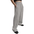 thumbnail image 2 of Domuza Men's Sweatpants Straight Wide Pants Drawstring Waist Workout Athletic Pants Long Trousers Light Gray 2XL, 2 of 6