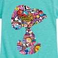 thumbnail image 3 of Peanuts - Snoopy Silhouette Pattern - Toddler And Youth Girls Short Sleeve Graphic T-Shirt, 3 of 6