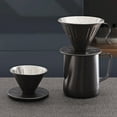 thumbnail image 4 of Visland Coffee Filter Cone Stainless Steel Hand Drip Pour Over Coffee Funnel with Spiral Ribs Dishwasher Safe V-Shaped Coffee Filter for Most Coffee Makers Camping Home Brewing, 4 of 8