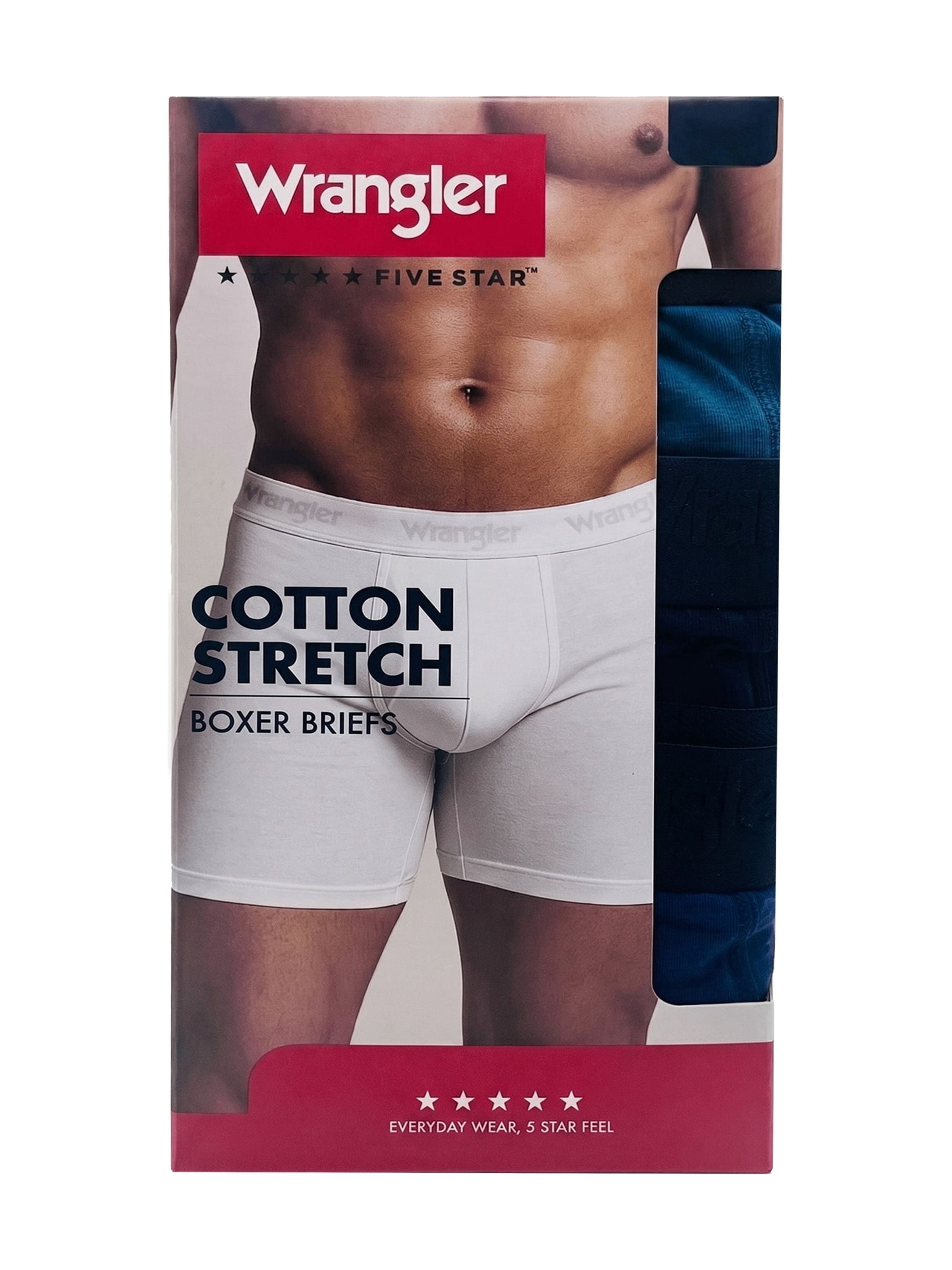 Wrangler Men's Confort Cotton 6" Boxer Brief, 6 Pack