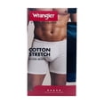 thumbnail image 2 of Wrangler Men's Comfort Cotton 6" Boxer Brief, 6 Pack, 2 of 6