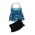 thumbnail image 2 of Island Escape Jupe-Short à Volants Tahiti pour Femmes 2 Pcs, Vert, 10, 2 of 2
