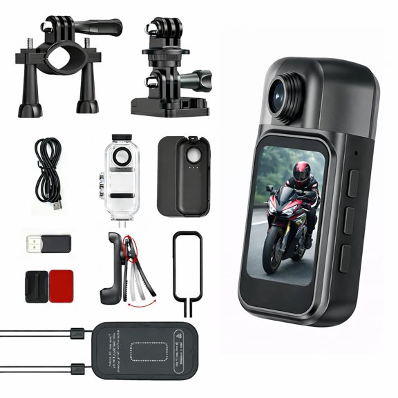 Cámara Corporal Portátil JETO Mini 1080P con Kit de 64GB