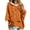 Ginger, variant on FGVCTG Halloween Sweatshirts for Women Drawstring 3/4 Sleeve Halloween Hoodie Ghost Graphic Spooky Oversized Pullover Hoodies Beige M