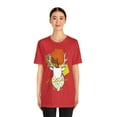 thumbnail image 3 of Unisex Streetwear Classic Jersey Short Sleeve T-Shirt Autumn Vibes Buck, 3 of 4