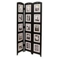 thumbnail image 2 of kieragrace KG Contemporary  Photo 3-Panel Room Divider Black Engineered Wood, 2 of 6