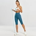 thumbnail image 6 of Nebility Capri Yoga Pants for Women Compression Workout Running Leggings High Waist(Blue, L), 6 of 7