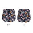 thumbnail image 3 of Balery Hawaiian Style Pantalones cortos deportivos para mujer con forro y dos bolsillos, elásticos, para entrenamiento, gimnasio, yoga-Large, 3 of 7