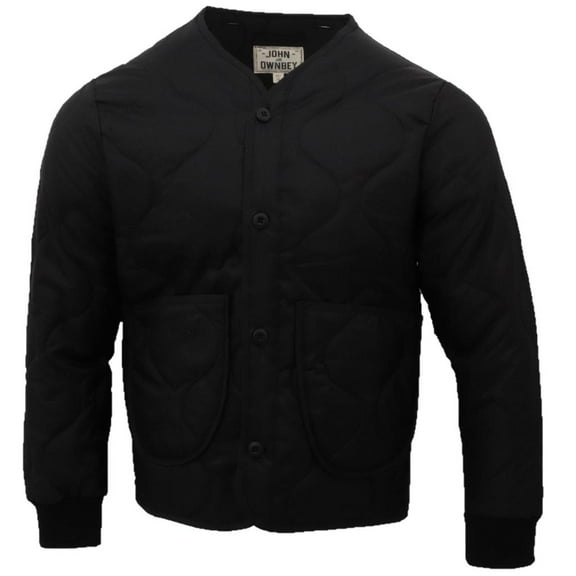 Woobie Military Style Jacket Camouflage Quilted Poncho Liner Made in USA, Black, X-Small