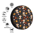 thumbnail image 4 of Sikiie Autumn Fox PVC Leather Spare Tire Wheel Cover Spare Tire Cover, for Car Truck SUV Camper Trailer Universal Fit(14-17in)-14 inch, 4 of 6