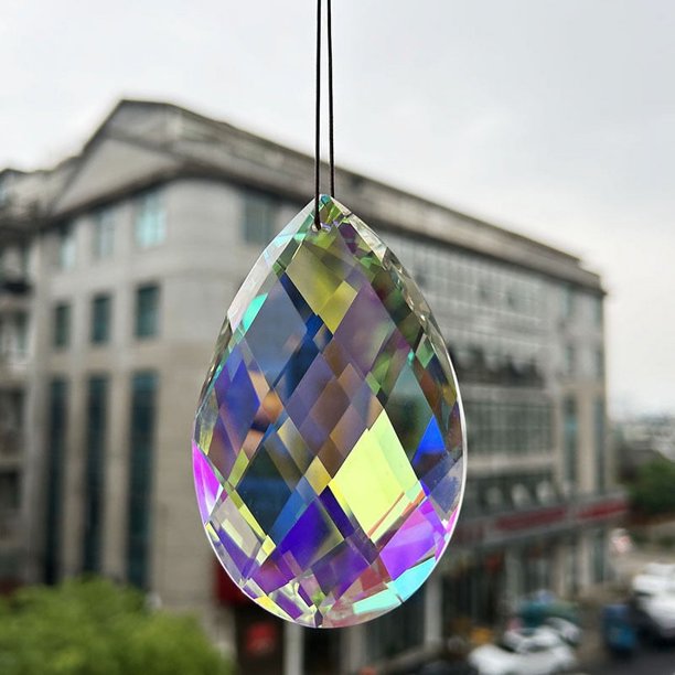 Colgante de bola de cristal, colgante de regalo que atrapa la luz, decoración artesanal, varios tamaños