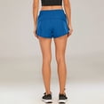 thumbnail image 3 of Women's Sports Running Shorts, Quick-drying And Lightweight Fitness Shorts With Zippered Pockets, Size S-2XL, 3 of 5
