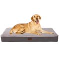 thumbnail image 1 of Cama ortopédica para perros Laojin Balhen, suave, de felpa, lavable, gris, 1 of 7