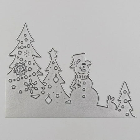 Scrapbooking Christmas Artist Trading Cards KABOER Christmas Greeting Card Metal Cutting Dies Scrapbooking Photo Album Decorative Embossing Paper Card ()