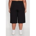 thumbnail image 5 of Womens Plus Size High Waisted Solid Nylon Cargo Shorts, 5 of 5