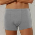 thumbnail image 6 of khonts,Men's Tear Away Boxer Briefs Soft Side Snap on Underwear Reusable Stick-On Briefs Mid Rise Breathable Underpants Light Gray XL, 6 of 6