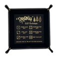 thumbnail image 1 of Holiday Dice Rolling Tray for Group Games Festive Leather Dice Tray for Secret Santa Exchanges Christmas Gatherings Party Dice Game Accessory with Dice Set, 1 of 4