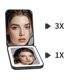 thumbnail image 5 of Espejo retrovisor de bolsillo Kintion 2025 recargable de 3 colores LED 1X/3X negro, 5 of 7
