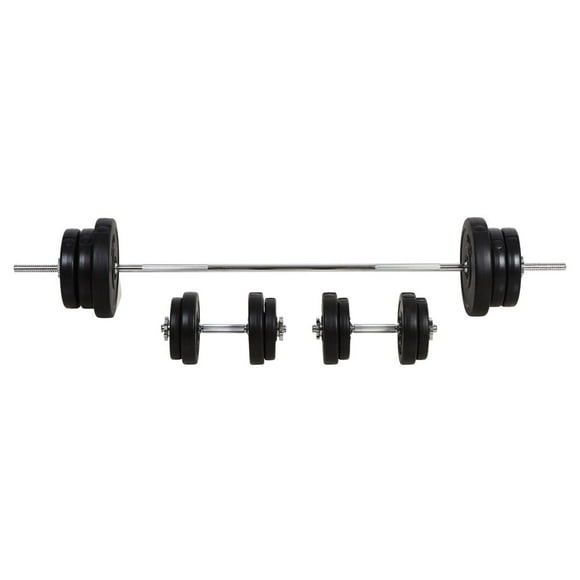 Soozier Adjustable Dumbbells Weight Lifting Training Barbell Weight Equipment