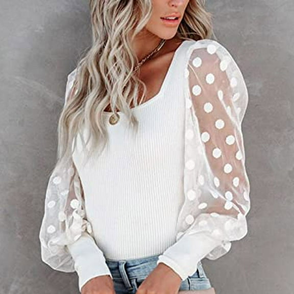 LYXSSBYX Womens Long Sleeve Dress Fashion Woman Square Neck Hollow Out Long Sleeve T Shirt Autumn Solid Blouse Tops
