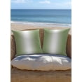 thumbnail image 5 of Outdoor Pillows Waterproof, Green Ombre Throw Pillows with Inserts Included, Modern Abstract Aesthetics Gradient Indoor Outdoor Decorative Lumbar Pillow for Bed/Couch/Patio 18"x18", 1Pcs, 5 of 8