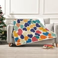 thumbnail image 7 of Yayeee Throw Blanket for Couch Soft Warm 60" x 80" Sofa Chair Bed Decoration, Colorful Clover Pattern, 7 of 7