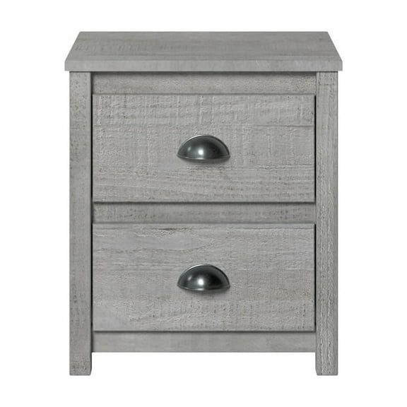 Camaflexi Hampton 20"W Solid Wood Nightstand in Dritfwood Finish