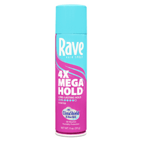 Rave 4X Mega Hold Scented Hair Spray, All-Weather Protection with Vitamin-Rich Formula, 11 oz