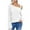 White, variant on tarylea Women Blouse One Shoulder Tops Long Lantern Sleeve Solid Color Pullover Casual Loose Cute Dailywear Tops