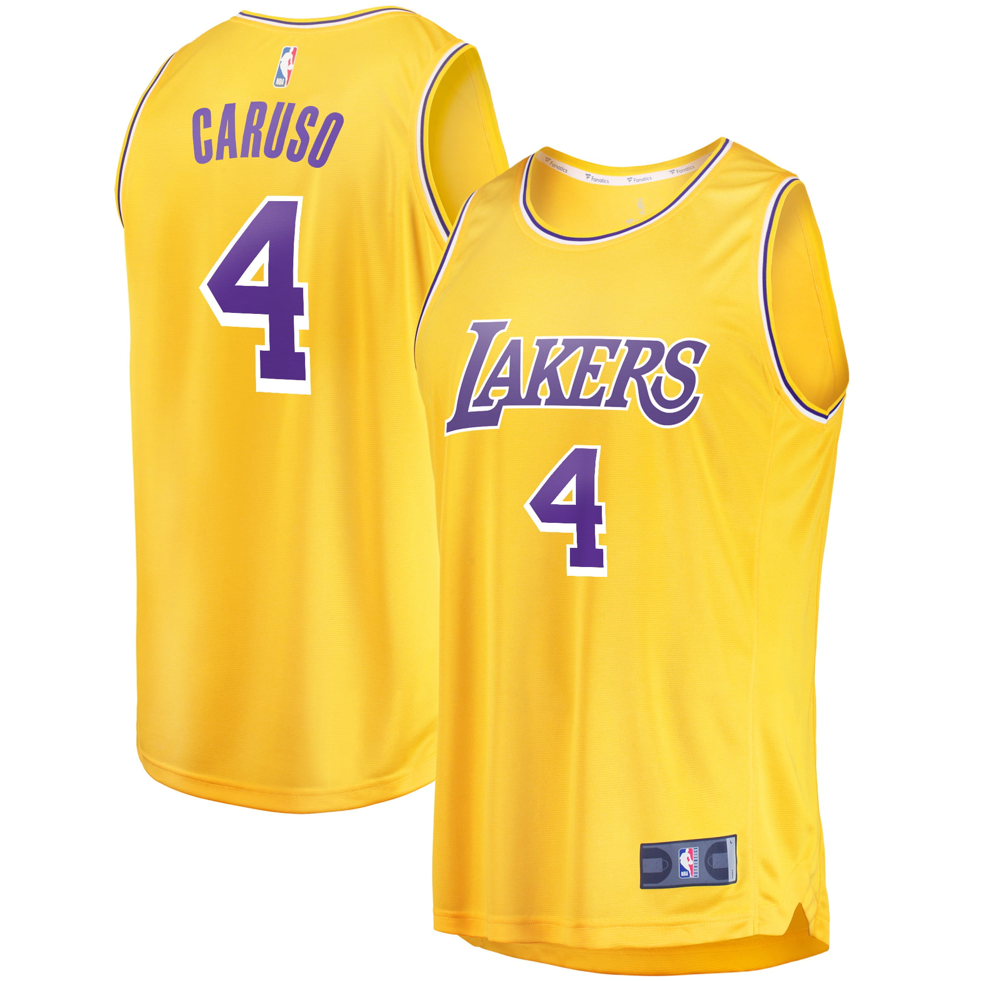 Alex Caruso Los Angeles Lakers Fanatics Branded Fast Break Replica Player Jersey - Icon Edition - Gold - Walmart.com