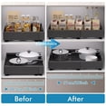 thumbnail image 4 of 2Pcs Organizador de Gabinete Deslizable Extraíble Extensible,Cajones Deslizables para Cocina, Almacenamiento Cocina Organizador de Alacena para Armario Estante,Negro, 4 of 7