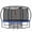 12-Blue, variant on Bellemave 14FT Outdoor Tranpoline with basketball Hoop, Recreational Trampoline with Enclosure Net & Ladder, Backyard Trampoline for Family, Blue