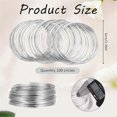 thumbnail image 3 of 100 Loop Jewelry Wire, Memory Wire for Jewelry Making Bracelets Beading Wire for Jewelry Making, 3 of 5