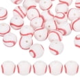 thumbnail image 1 of 35-Pack Cuentas de Pelotas Deportivas 15mm Blancas Redondas de Goma para Manualidades/ Pulsera/ Collar, 1 of 7
