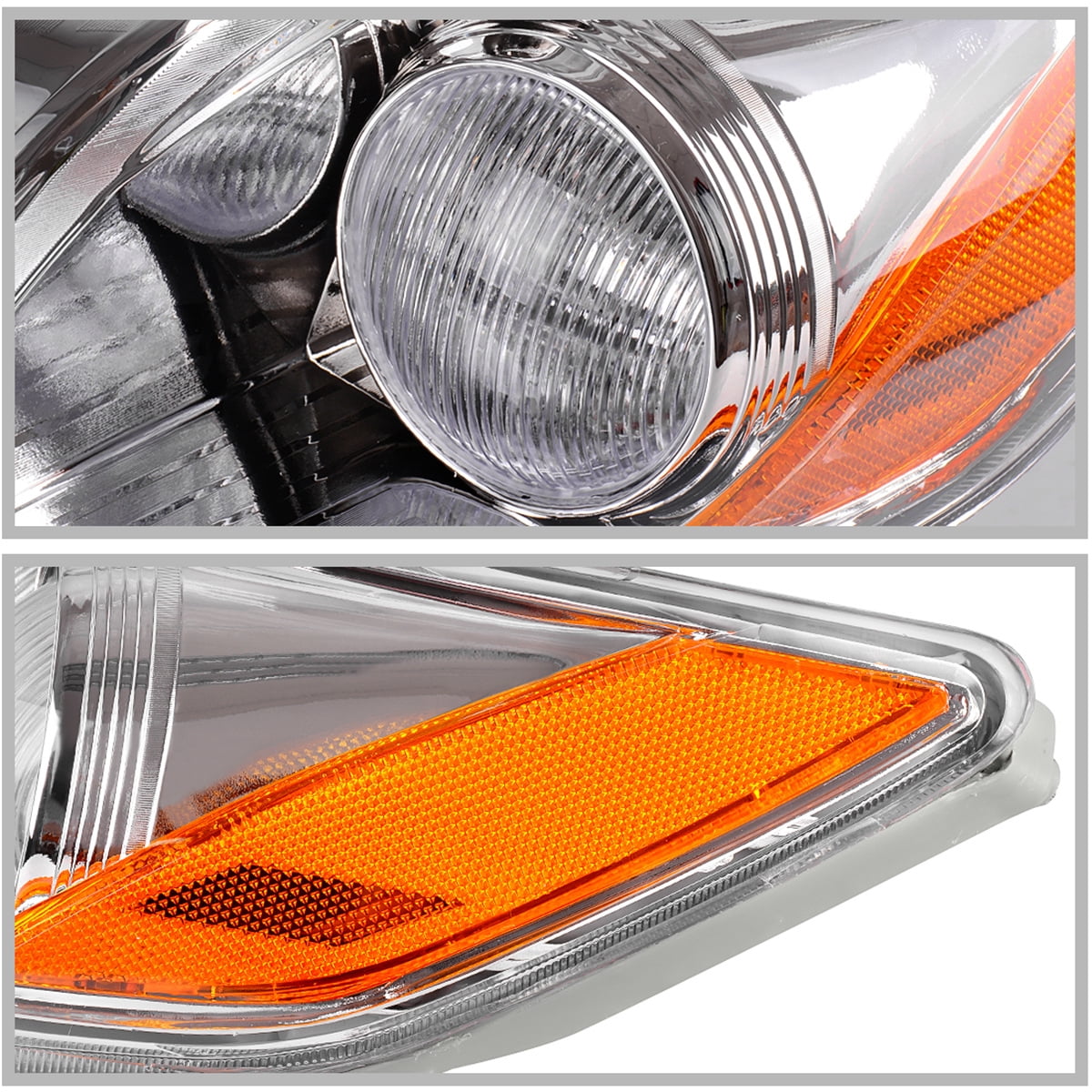 RVNI Replacement Projector Headlights Assembly for 2007-2009 Toyota Camry Headlamps