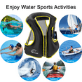 thumbnail image 7 of Rrtizan Adults Inflatable Swim Vest, Portable Snorkel Vest for Men/Women, Buoyancy Aid Jackets, Black, L/XL, 7 of 7