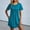 Sky Blue, variant on jtjvou Swimsuit Coverup for Women 2026 Short Sleeve Bathing Suit Cover Ups Beach Summer T-Shirt Dresses with Pockets Black XXL