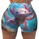 thumbnail image 2 of Fotbe Cute Underwater Axolotl Shorts Sin Costuras – Shorts Deportivos de Cintura Alta para Mujer, Elásticos para Gimnasio, Yoga, Running o Ciclismo-Medium, 2 of 8