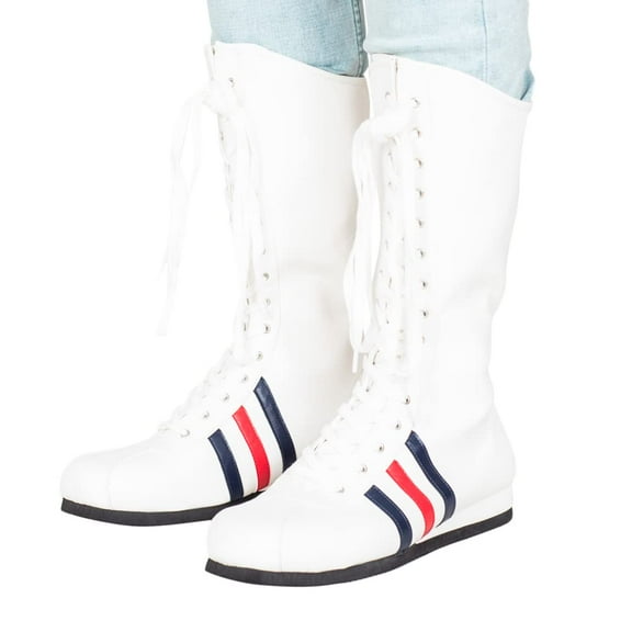 Rocky Boxing White Costume Boots Cosplay
