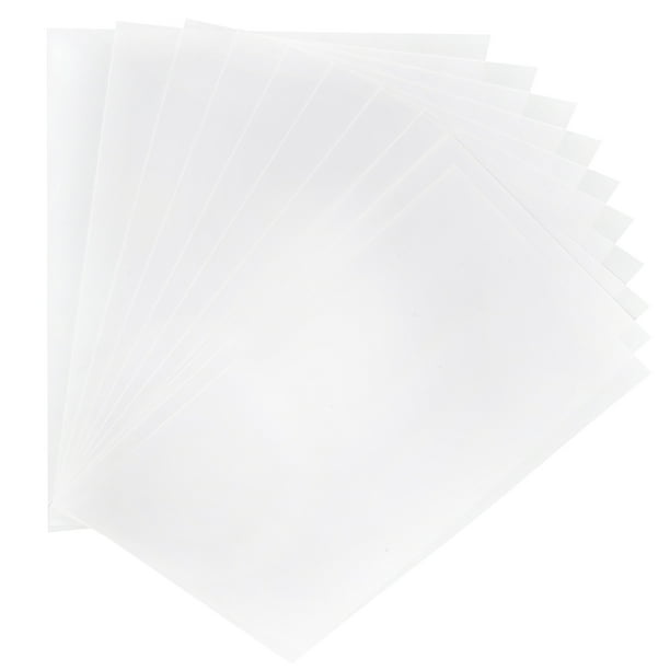Kit de láminas termorretráctiles, película retráctil, papel blanco pintable, bricolaje, 10 Uds.