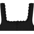 thumbnail image 4 of Women's Summer Retro Square Neck Lace Vest Cropped Top, 4 of 4