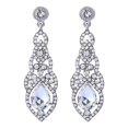 thumbnail image 2 of QIQUWOHUL Fashionable Exaggerated Design Sparkling Rhinestone Earrings, 2 of 3